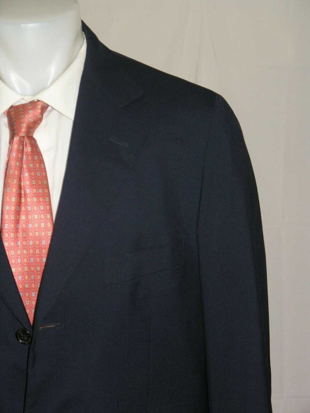 Raffaele Caruso Sartoria Parma Blue Cashmere Thre… - image 3