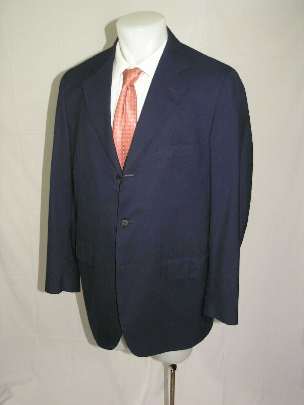 Raffaele Caruso Sartoria Parma Blue Cashmere Thre… - image 4