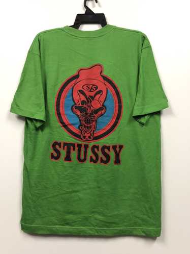 Stussy Vintage stussy skull made in USA t shirt 9… - image 1