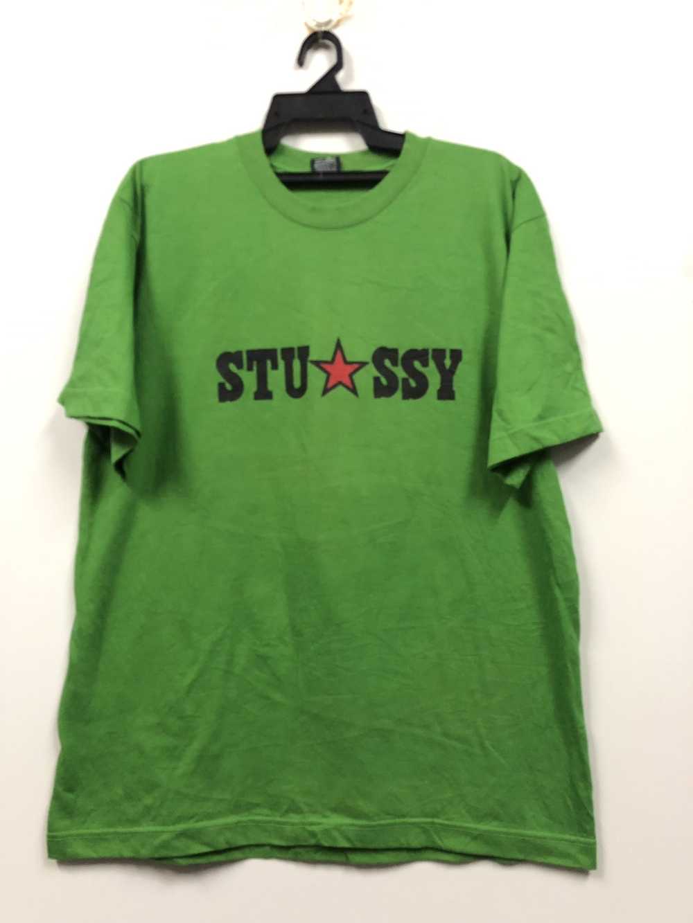 Stussy Vintage stussy skull made in USA t shirt 9… - image 2