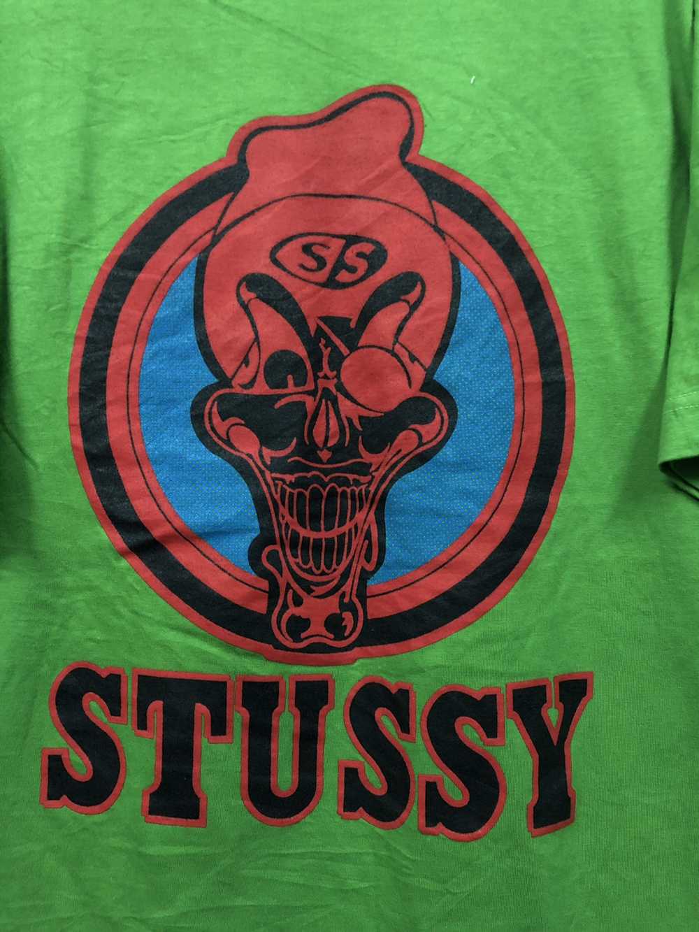 Stussy Vintage stussy skull made in USA t shirt 9… - image 3