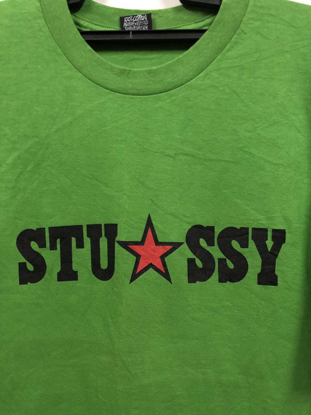 Stussy Vintage stussy skull made in USA t shirt 9… - image 4