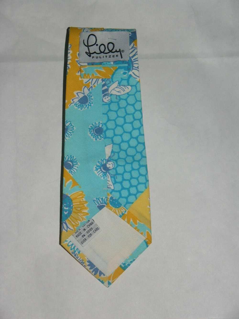 Other Lilly Pulitzer Cotton Floral Short Tie - image 4