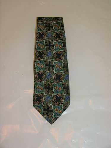 Fendi Vintage Abstract Paisley Silk Tie