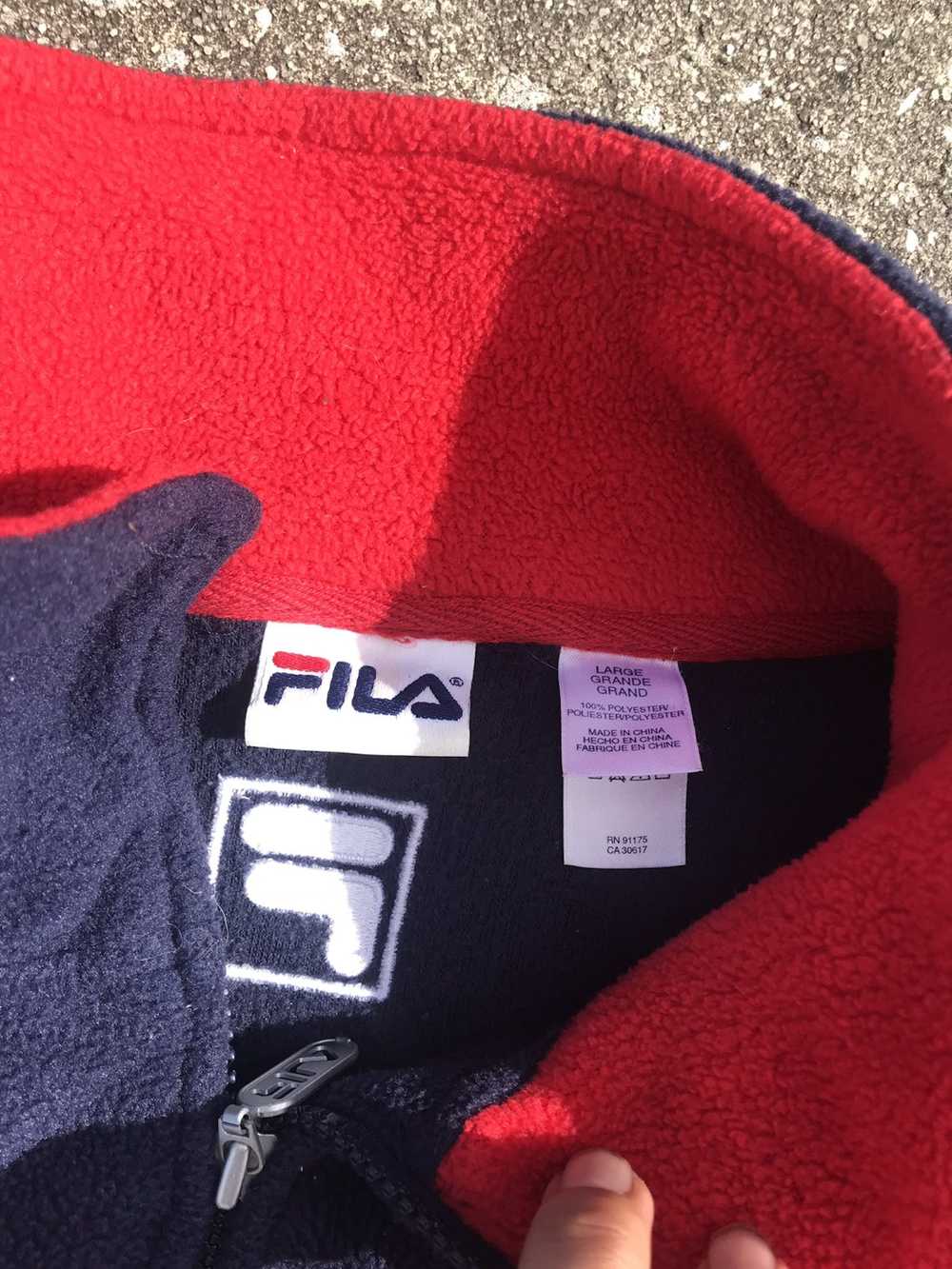 Fila × Made In Usa × Vintage FILA Jacket Zip Flee… - image 4