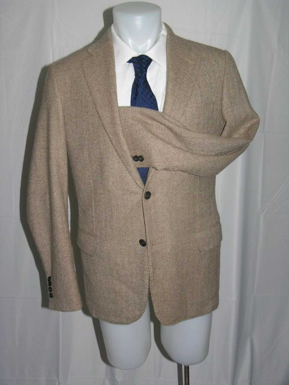 Hickey Freeman Beacon Cashmere Blend Two Button B… - image 4