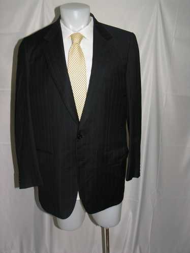Brioni Two Button Hand Tailored Pinstriped Vintage