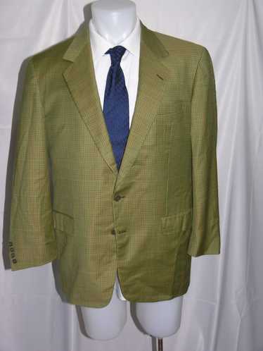 Brioni Two Button Vintage Plaid Blazer 42R