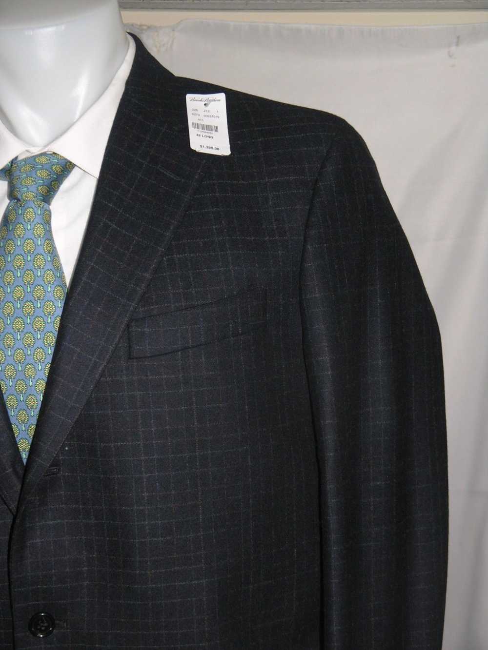 Brooks Brothers Own Make 3/2 Flannel Weight Suit … - image 5