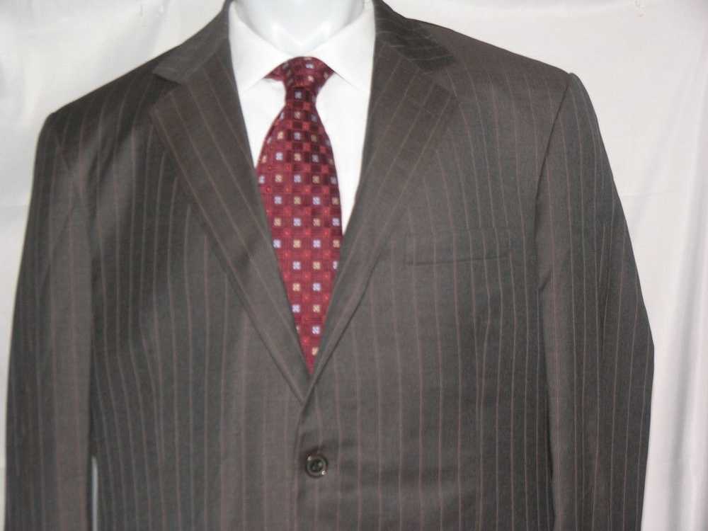 David August Bespoke Custom Two Button Suit 46L - image 4