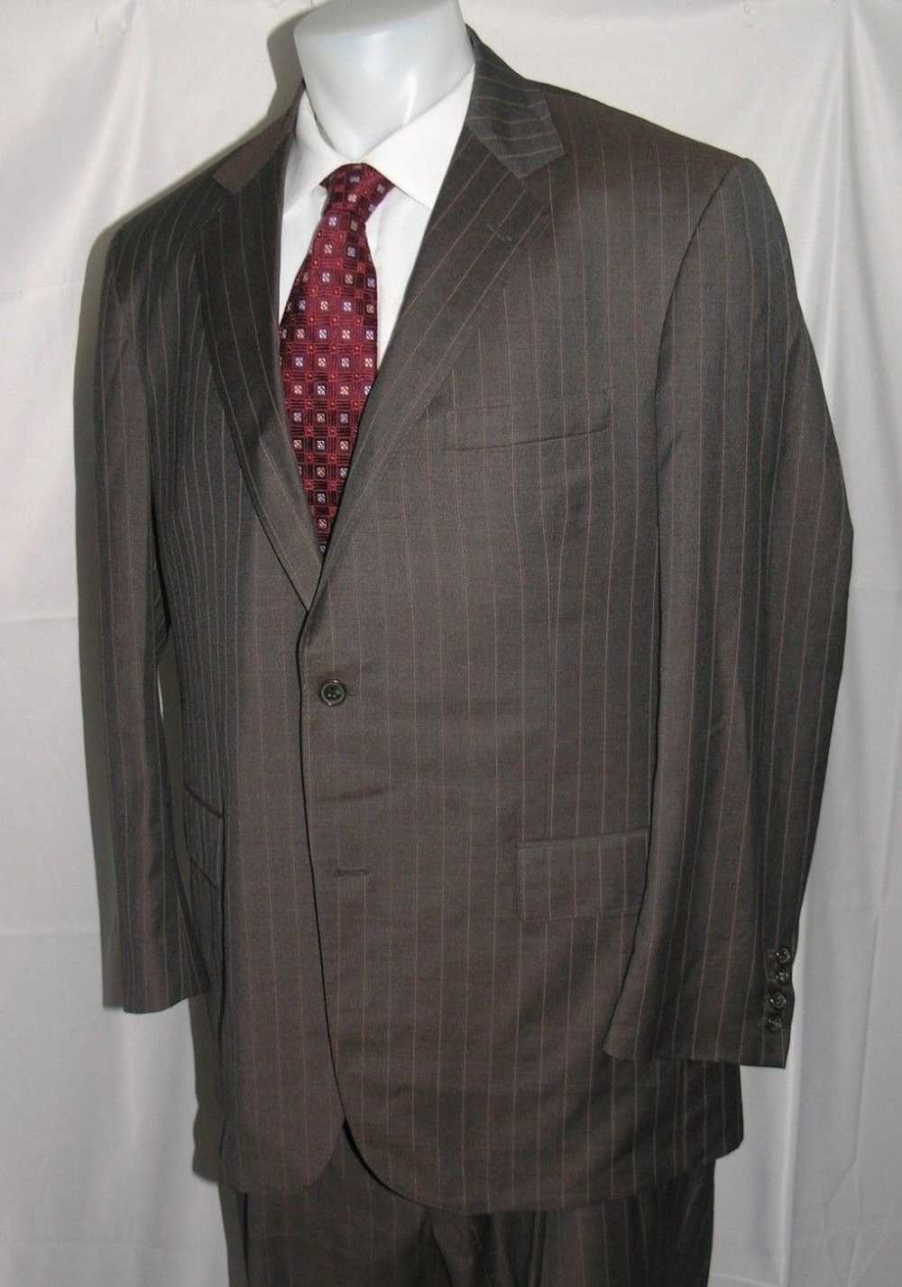 David August Bespoke Custom Two Button Suit 46L - image 6