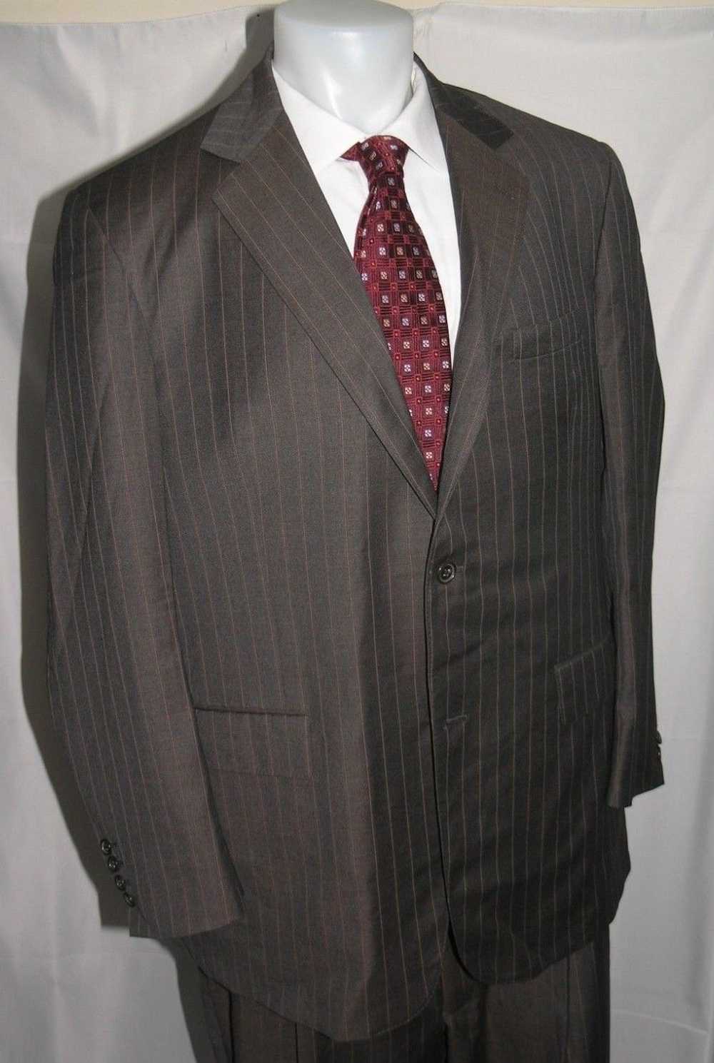 David August Bespoke Custom Two Button Suit 46L - image 7