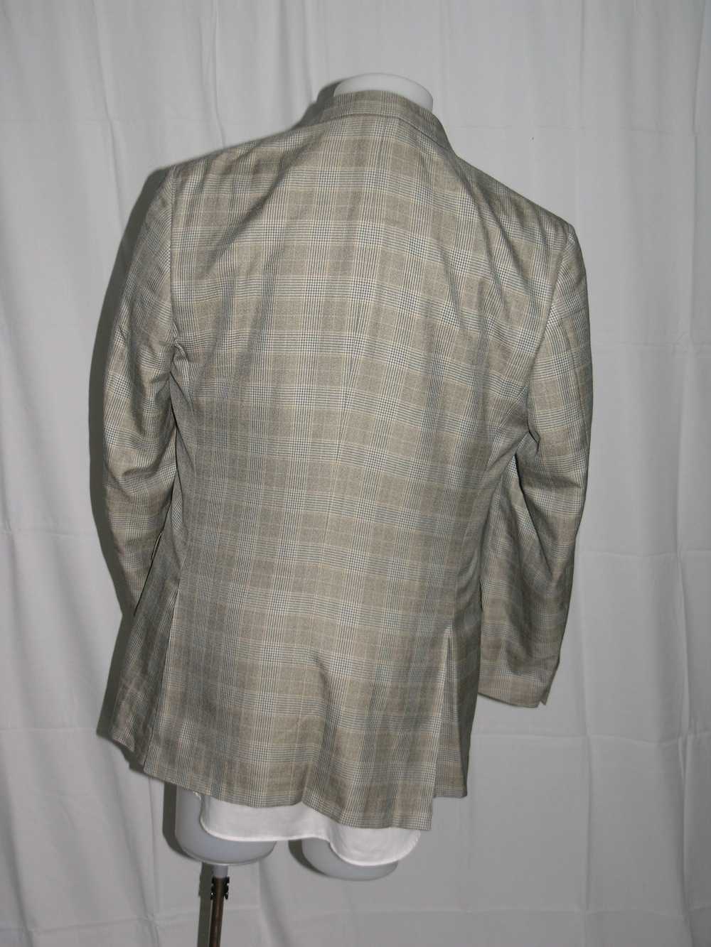 Canali Prince of Wales Silk Blend Three Button Bl… - image 7