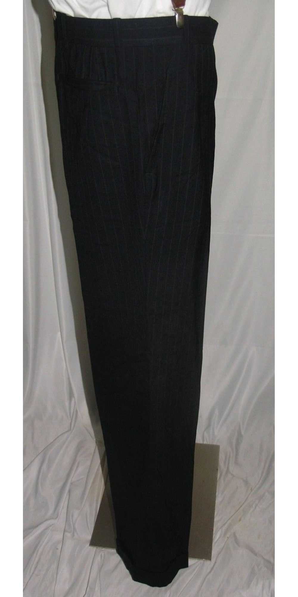 Anderson Sheppard Bespoke Flat Front Dress Pants … - image 3