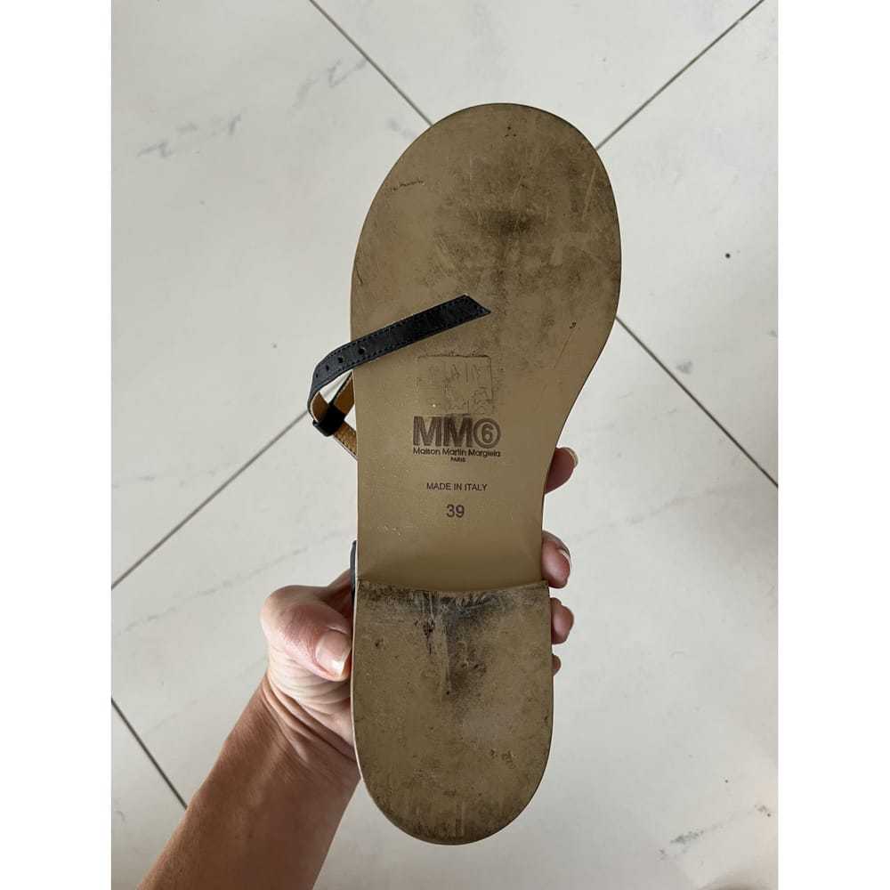 MM6 Leather flip flops - image 3