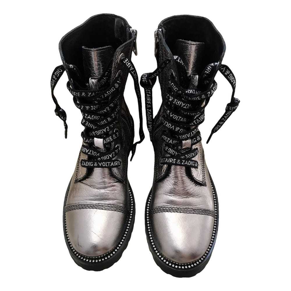 Zadig & Voltaire Joe leather biker boots - image 1