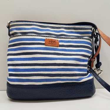 Brighton Vera Striped Anchor Canvas Small Shoulde… - image 1