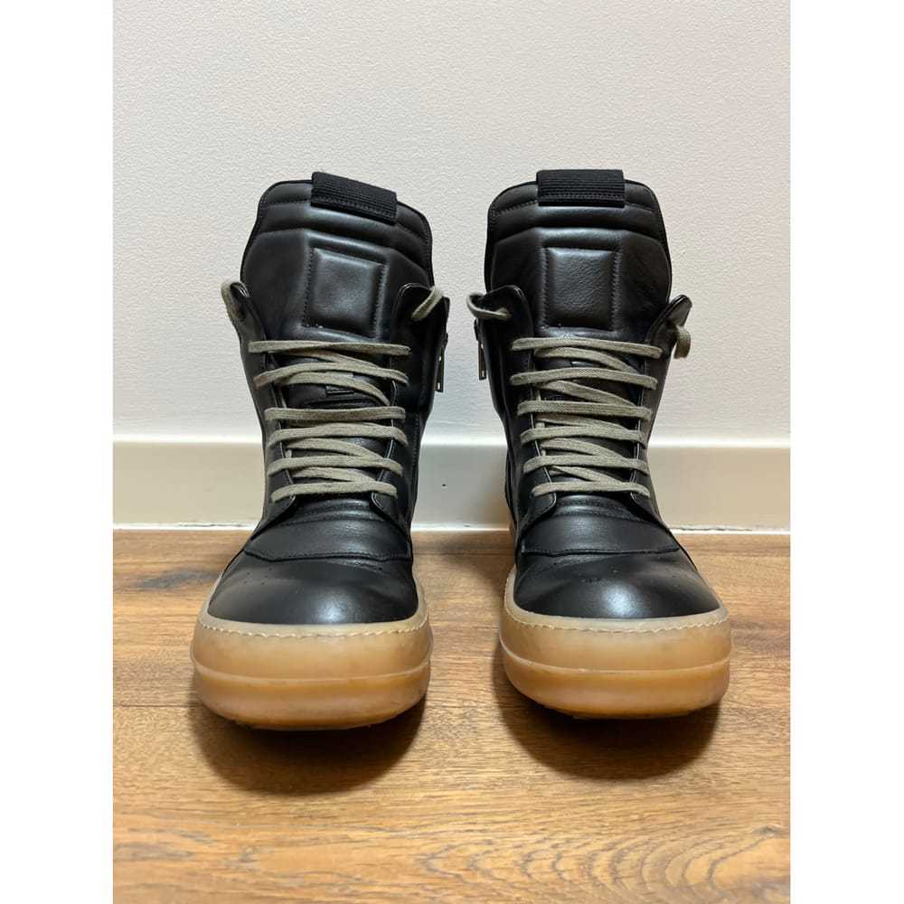 Rick Owens Leather high trainers - image 4