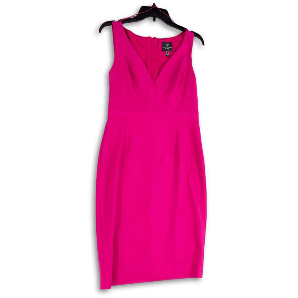 Adrianna Papell Womens Pink Sleeveless Back Zip C… - image 1