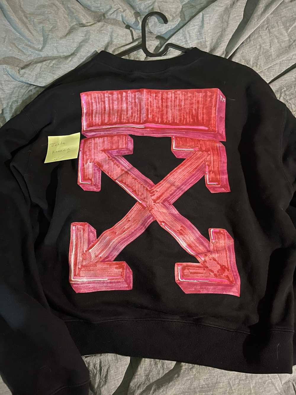 Off-White OFF-WHITE black & red Marker Arrows swe… - image 1