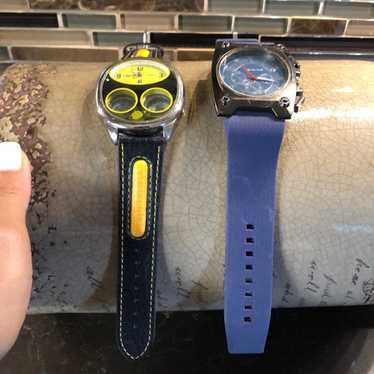 Other 2 x Monte Carlo watches leather & rubber - image 1