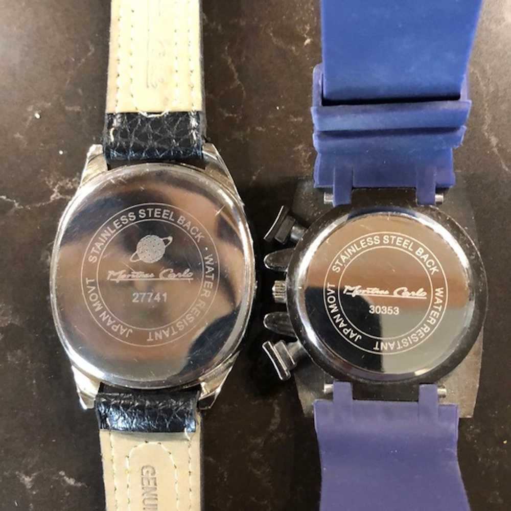 Other 2 x Monte Carlo watches leather & rubber - image 5