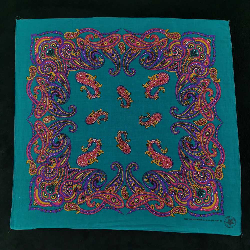 Vintage Paislee USA Handkerchief/Neckerchief/Band… - image 1