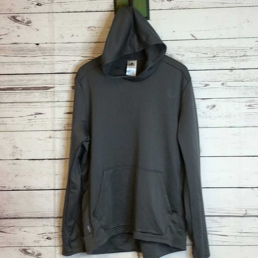 Adidas Adidas pullover gray hooded sweatshirt - image 1