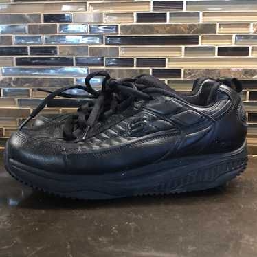 Skechers Shape-Ups Shoes Women's 9 Blue Gray Pink Toning Walking Sneakers  11806