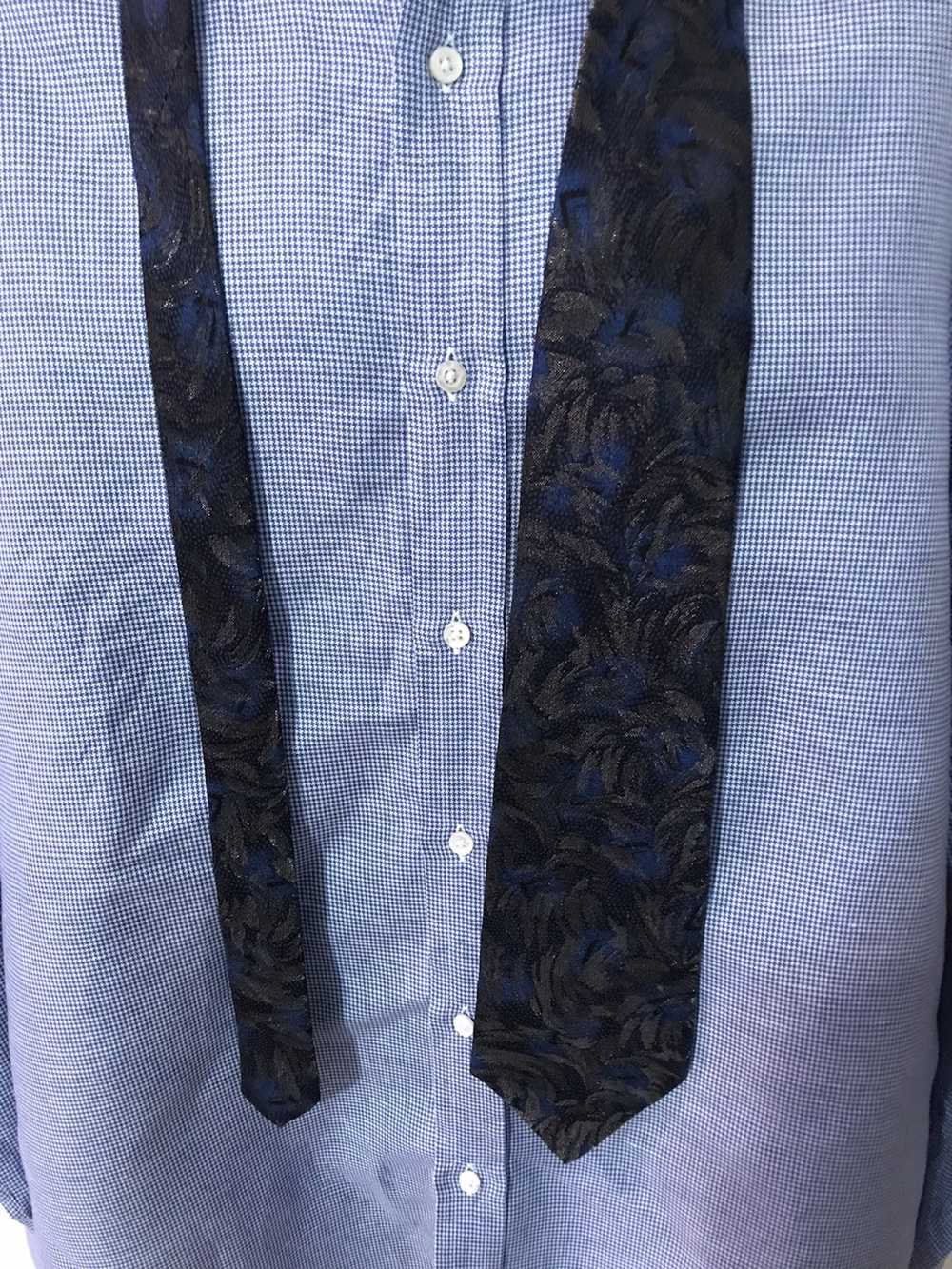 Fendi Floral shimmer silk tie (Royal,Grey, Black) - image 1