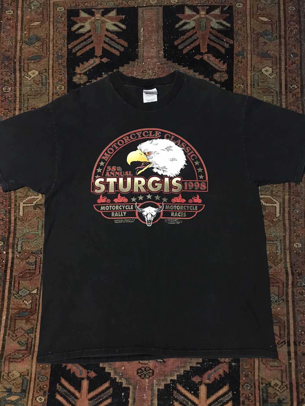 Harley Davidson × Vintage 1998 Sturgis biker tee - image 2