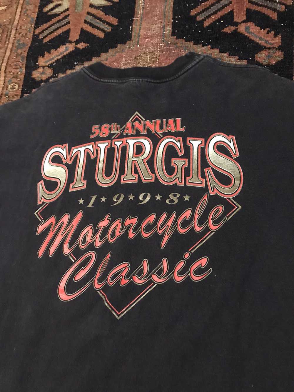 Harley Davidson × Vintage 1998 Sturgis biker tee - image 5