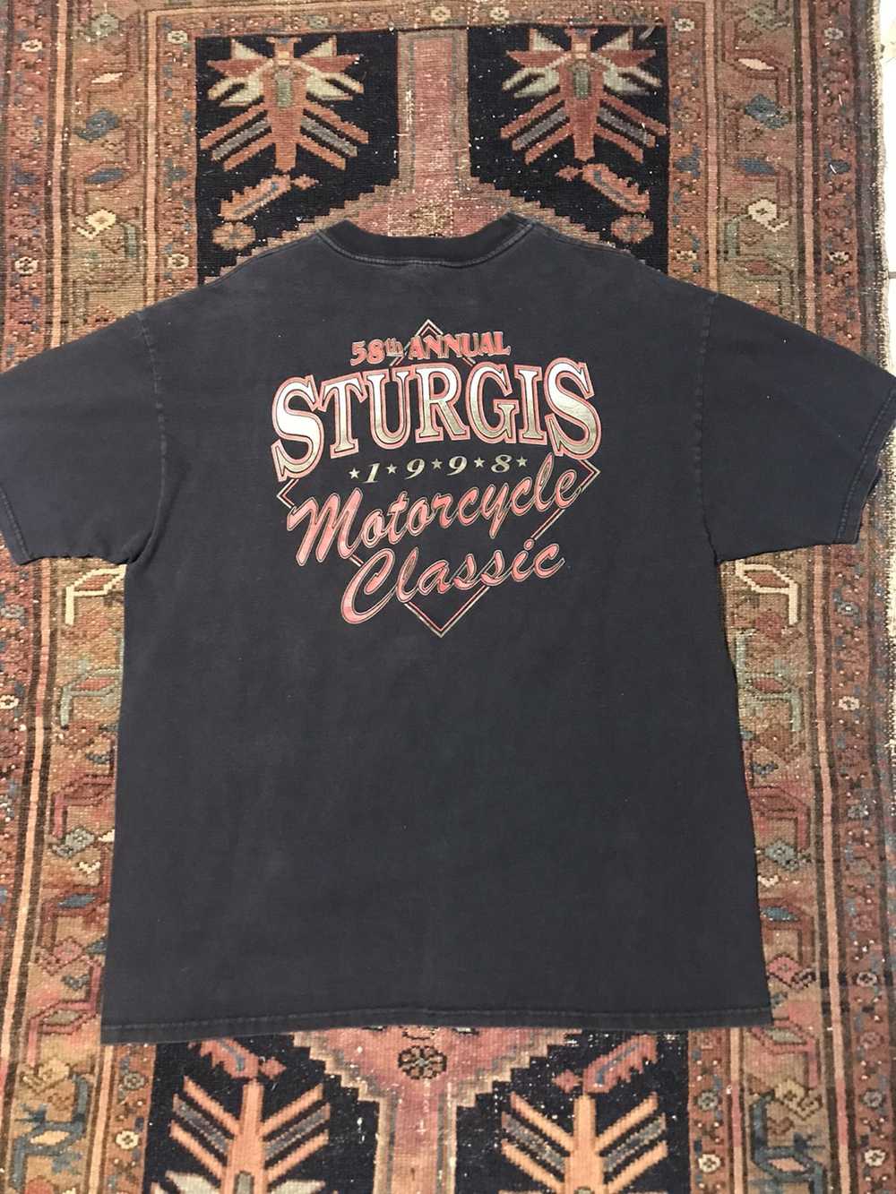 Harley Davidson × Vintage 1998 Sturgis biker tee - image 6