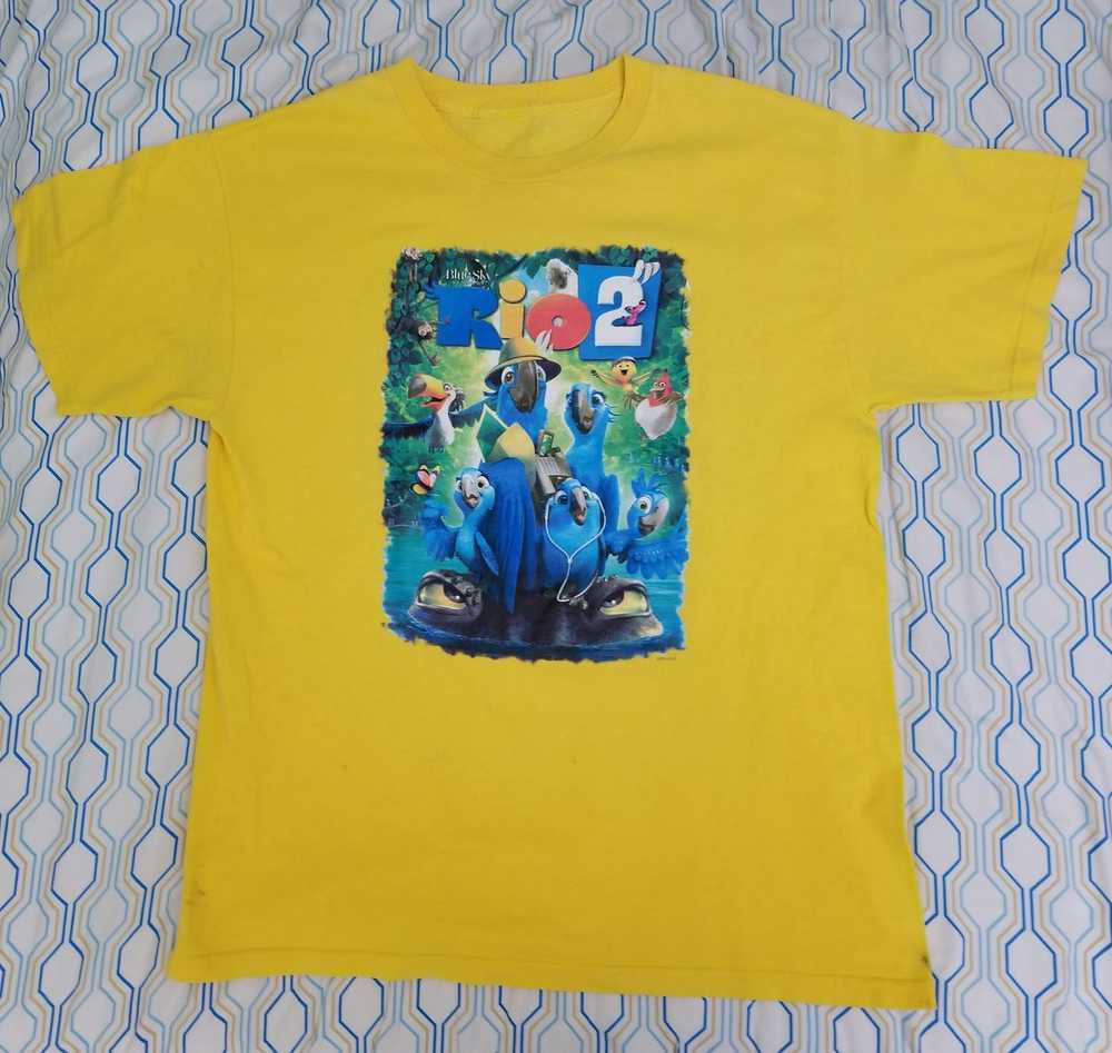 Movie × Vintage Vintage Rio 2 Movie Promo T Shirt… - image 2