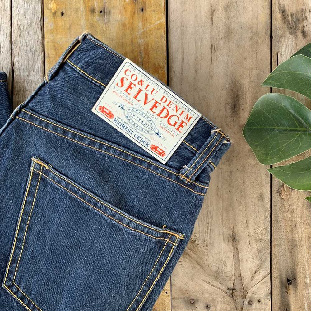 Hype × Japanese Brand × Vintage Co&Lu selvedge de… - image 7