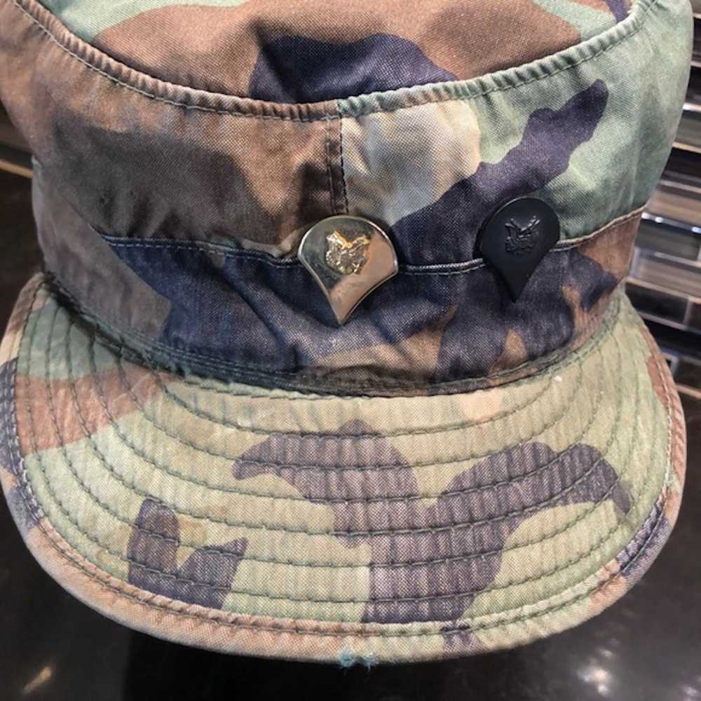 Authentic Authentic military woodland camo cap co… - image 2