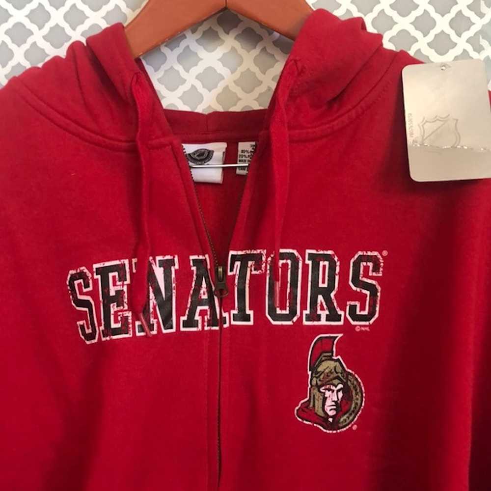 NHL NWT nhl Ottawa Senators red zip up hoodie jac… - image 1