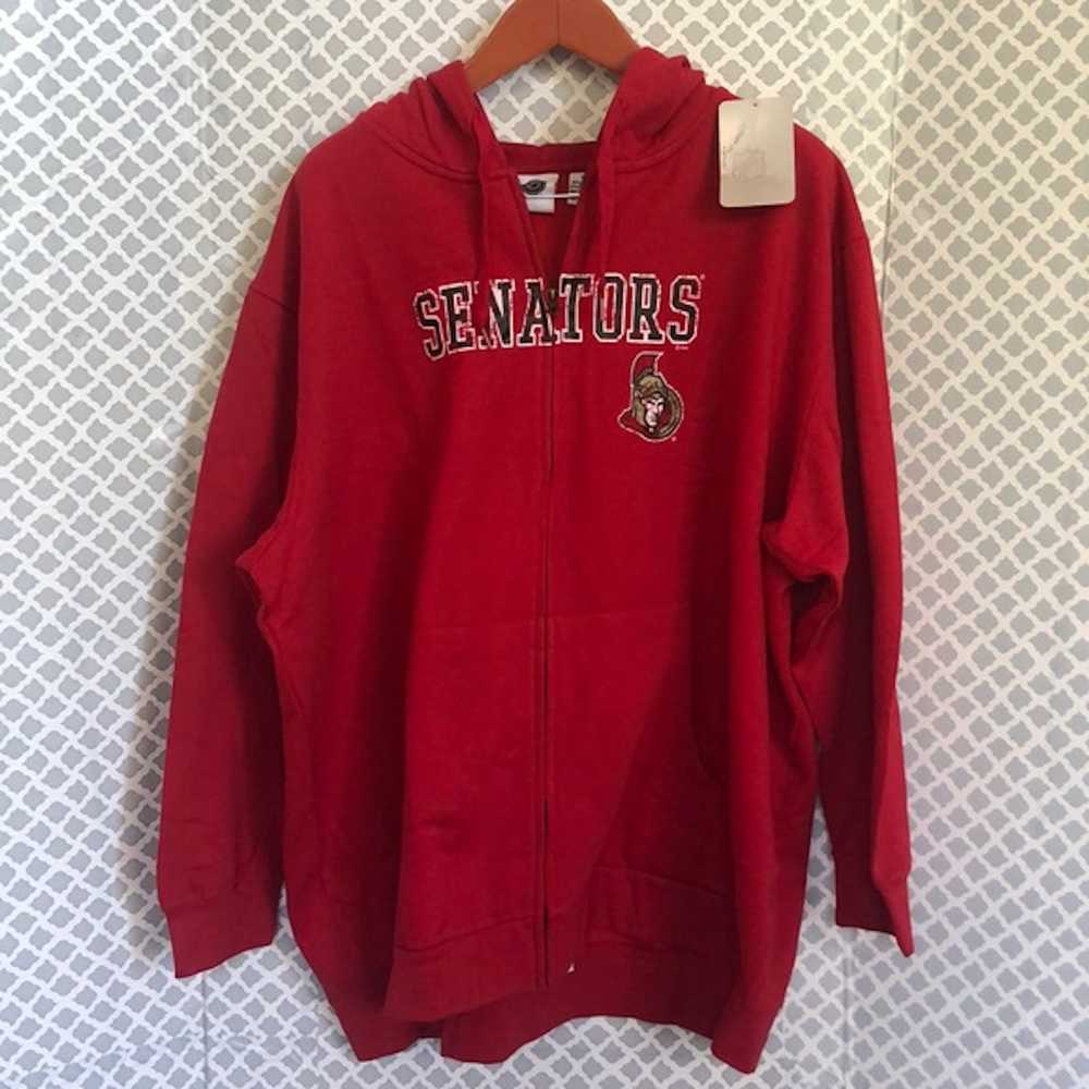 NHL NWT nhl Ottawa Senators red zip up hoodie jac… - image 2