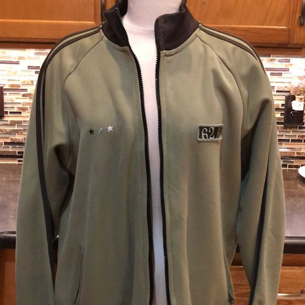 Sage Men’s sage green zip up jacket Gem