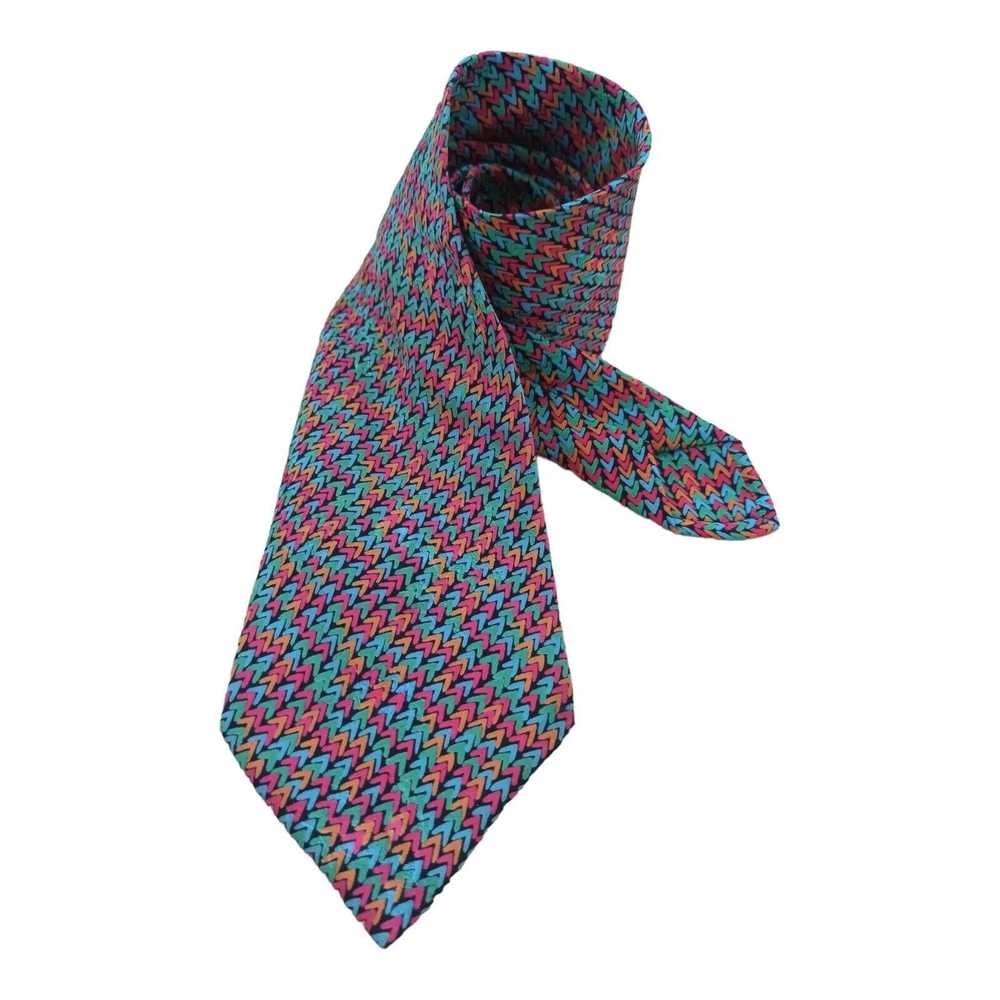 Brioni BRIONI Multicolored Geometric Silk Tie ITA… - image 2
