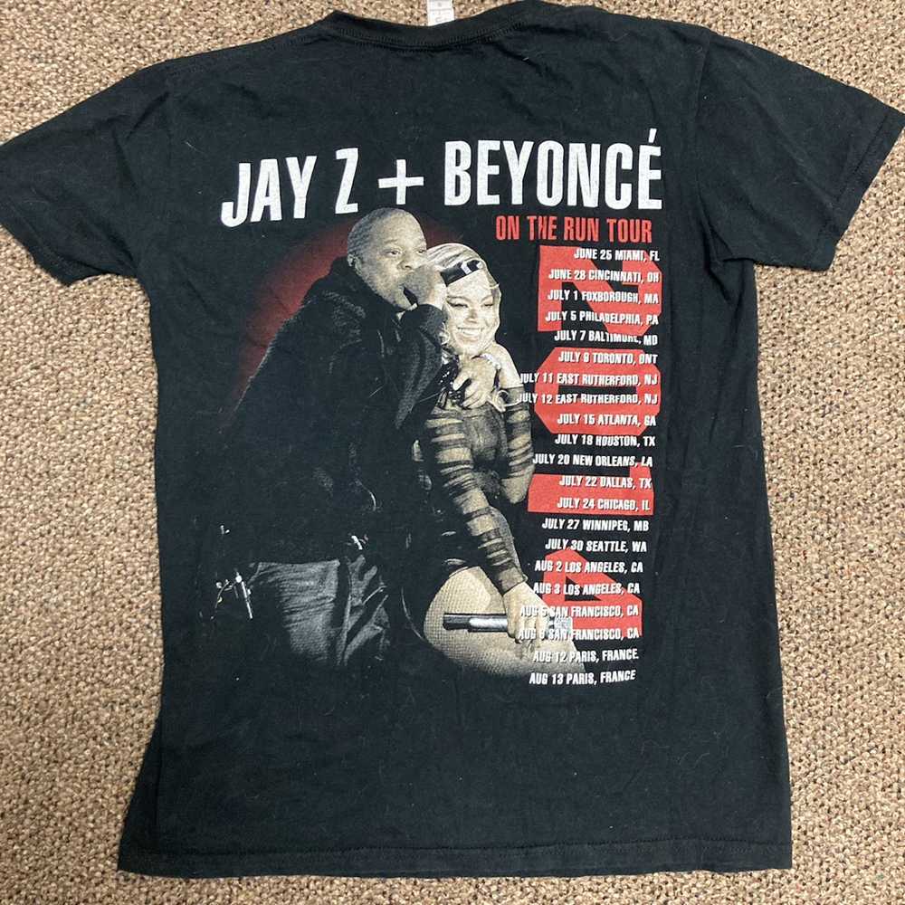 Band Tees Jay Z Beyoncé On the Run Tour T-shirt w… - image 3