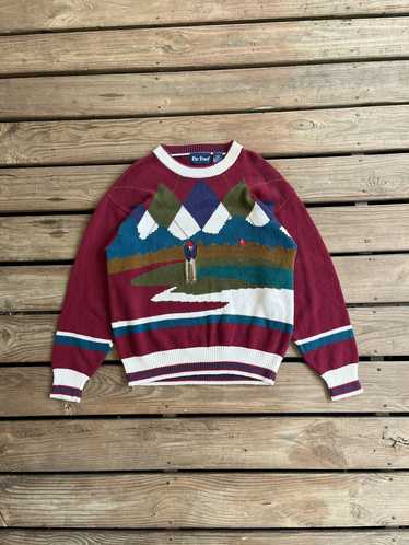 Streetwear × Vintage Vintage 1990’s Golf 3d knit … - image 1