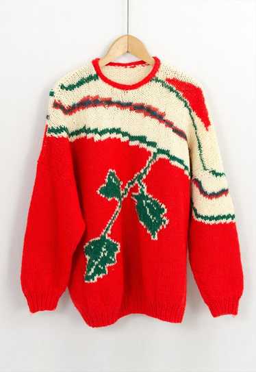 Vintage oversized sweater in multi colour jumper - image 1