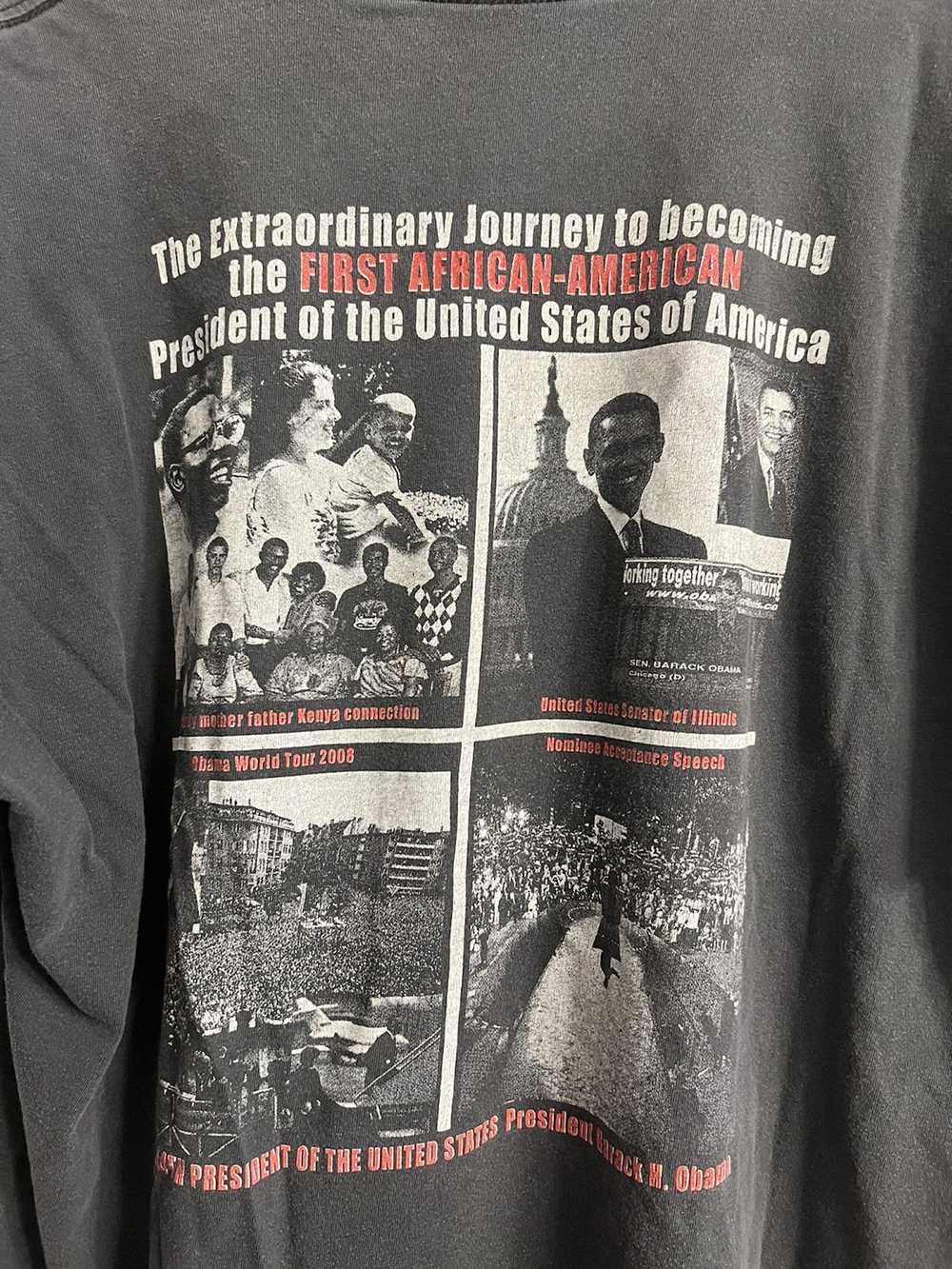 Vintage Barack Obama T-Shirt - image 3