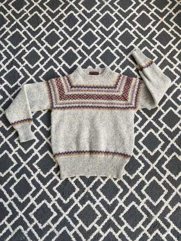 Boston Traders × Vintage 80’s Wool Pattern Sweater