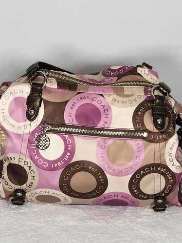 Vintage Y2K Shoulder Hand Bag Purse Authentic COACH Medium Tan Color  Lavender Fabric Lined Comes With Hang Tag CREED E0920-14142 - Etsy Singapore