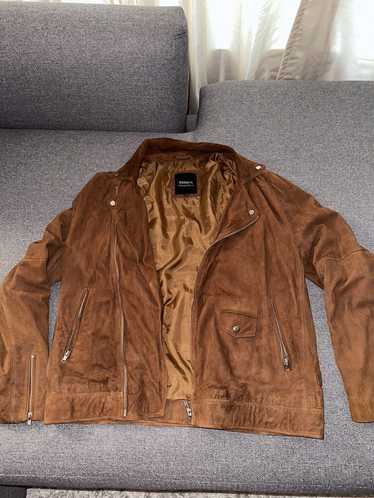 Barneys New York Barney’s Brown Sued bike Jackey