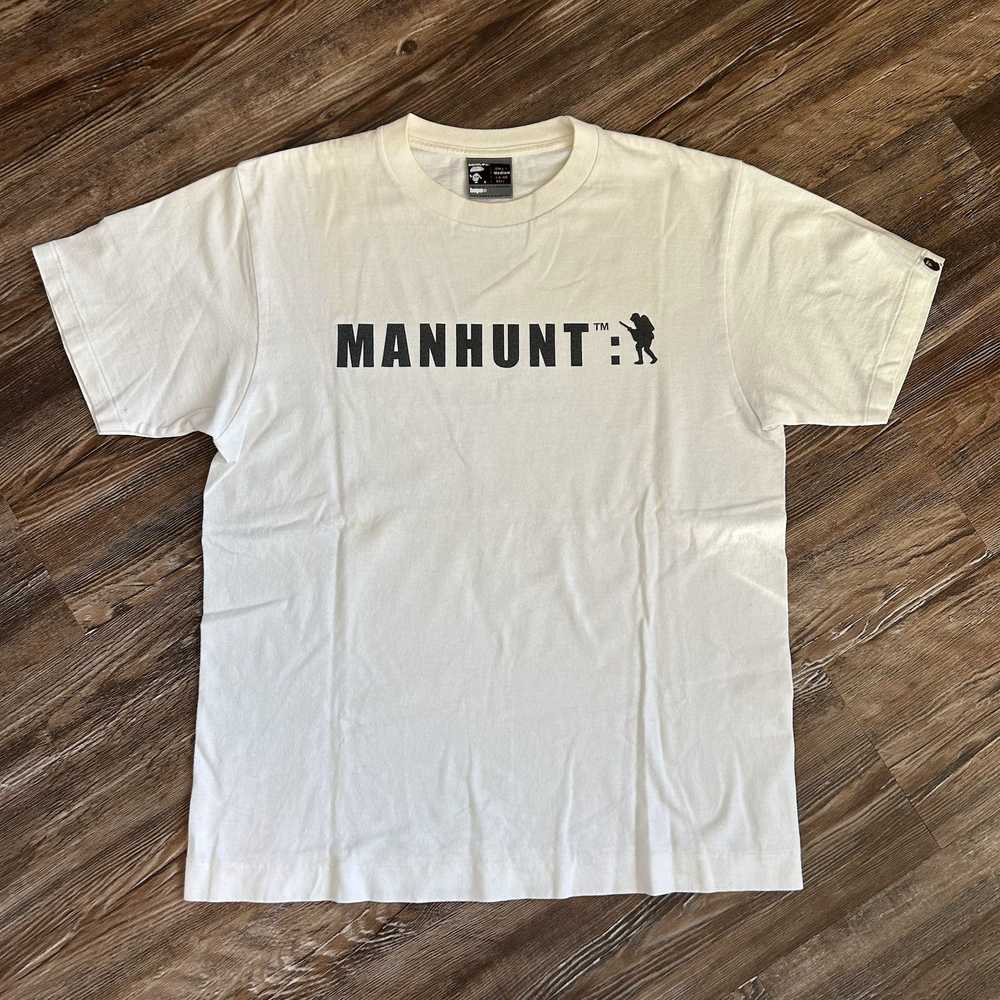 Bape Early 2000's Bape manhunt logo tee - image 2