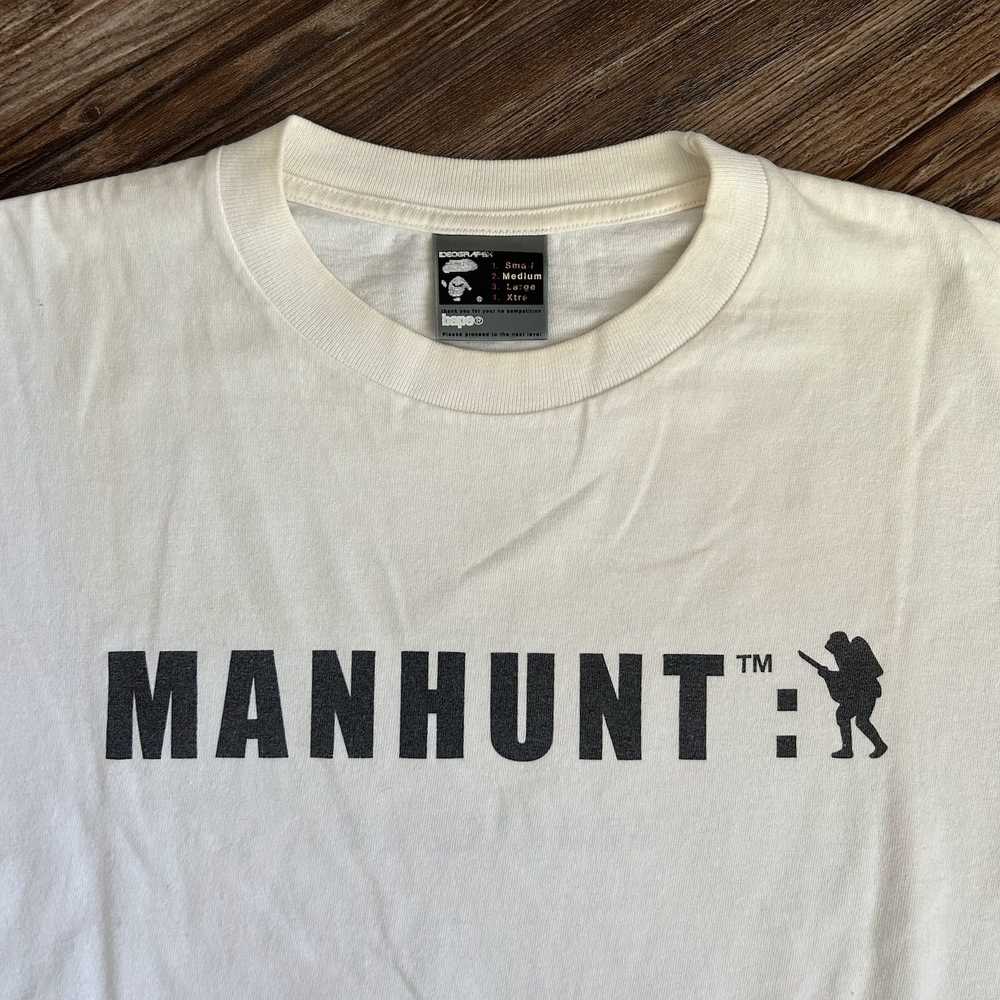 Bape Early 2000's Bape manhunt logo tee - image 4