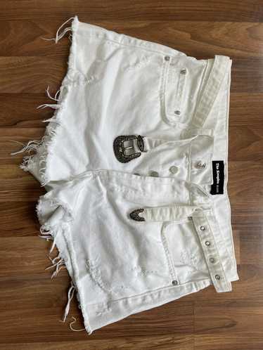 The Kooples The Kooples White Denim Shorts Western